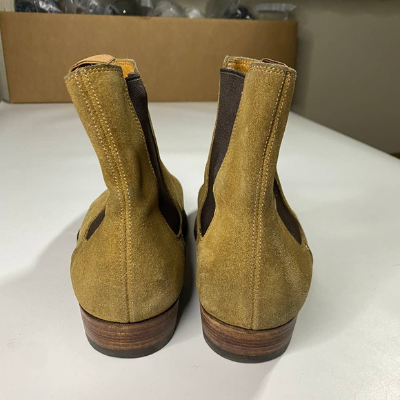 Saint Laurent Chelsea Wyatt Suede Boots Brown Women's 40 (US 9-9.5) - Picture 3 of 9